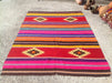Vintage Bohemian Kilim Rug 261cm x 193cm Handwoven Turkey