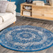 Vintage Dark Blue Persian Area Rug 160x230 cm