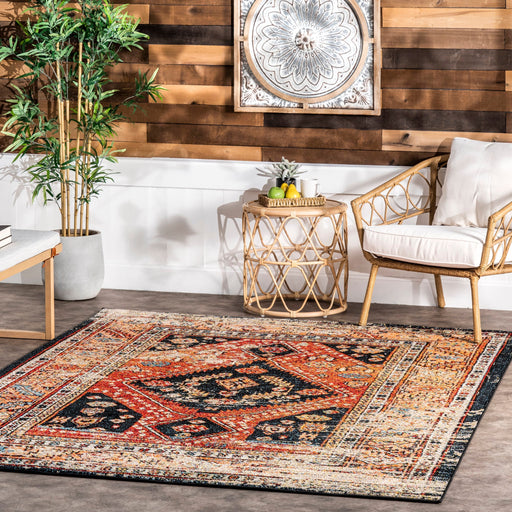 Vintage Floral Area Rug for Indoor and Outdoor Use