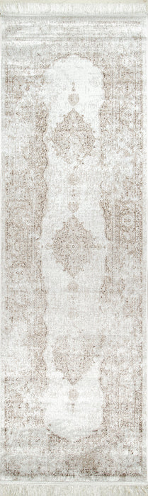 Vintage Fringe Area -matto norsunluusta 160x230 cm