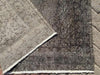 Vintage Gray Distressed Wool And Cotton Rug 212 cm x 119 cm