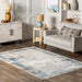 Vintage Grey Distressed Fringe Area Rug 120x180 cm