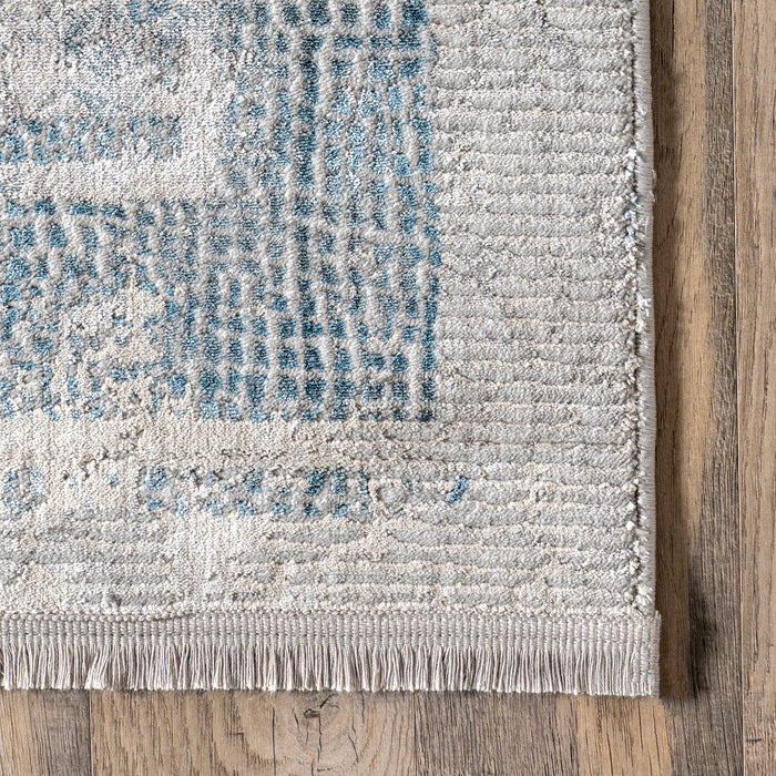 Vintage Grey Distressed Fringe Area -matto 120x180 cm