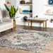 Vintage Grey Winged Cartouche Area Rug 160x230 cm