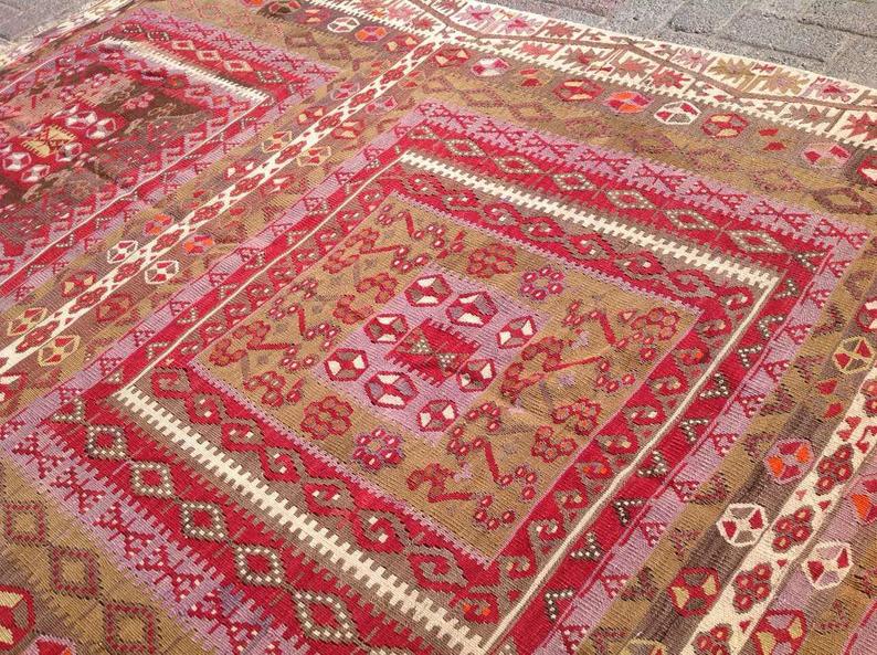 Vintage gangloper 388 cm x 149 cm verzending vanuit Turkije