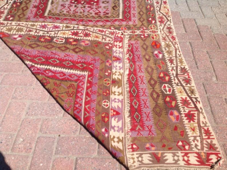 Vintage gangloper 388 cm x 149 cm verzending vanuit Turkije