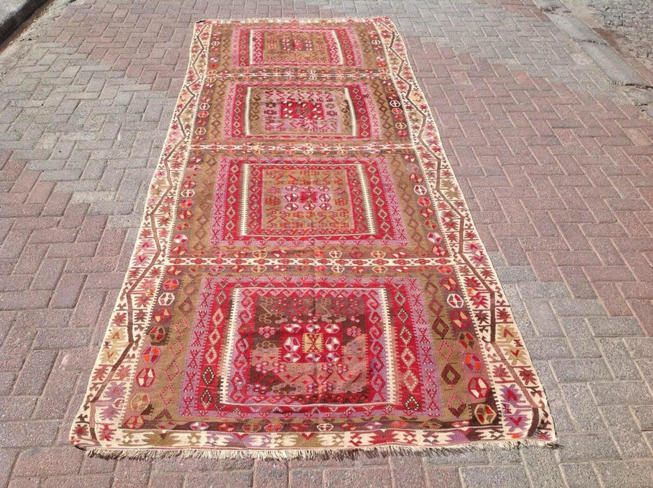 Vintage gangloper 388 cm x 149 cm verzending vanuit Turkije