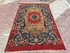 Vintage Hand Knotted 116x66 Area Rug From Anatolian Tribals