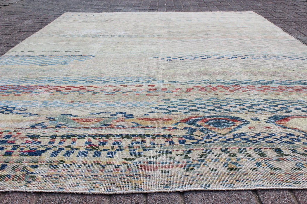 Vintage Hand Knotted Anatolian Area Rug 207 x 296 cm