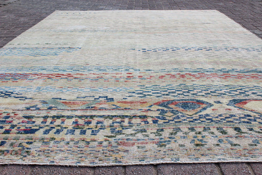 Vintage Hand Knotted Anatolian Area Rug 207 x 296 cm