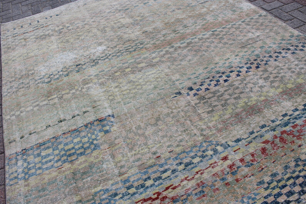 Vintage Hand Knotted Anatolian Area Rug 207 x 296 cm