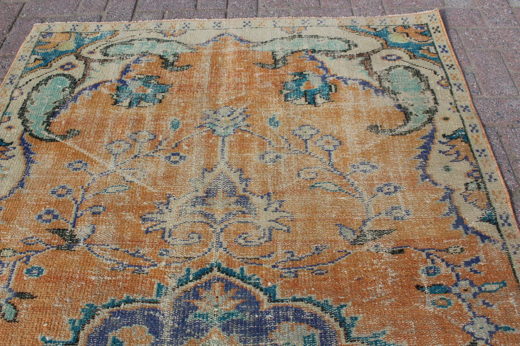 Tappeto runner anatolico vintage annodato a mano 130 x 240 cm