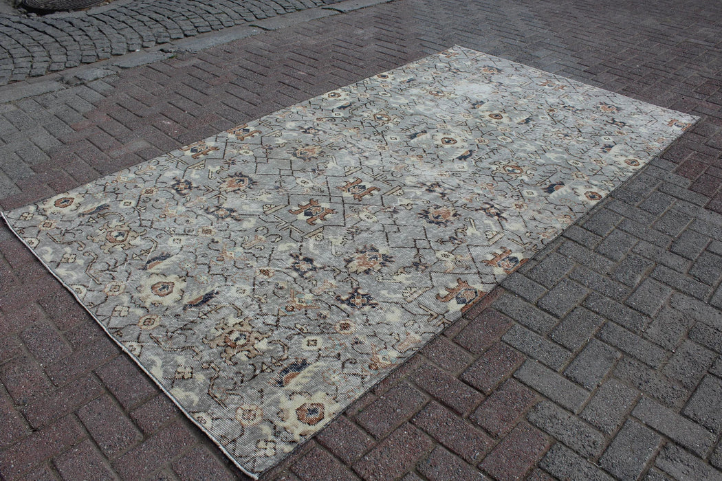 Vintage Hand Knotted Anatolian Runner Rug 157x291 cm