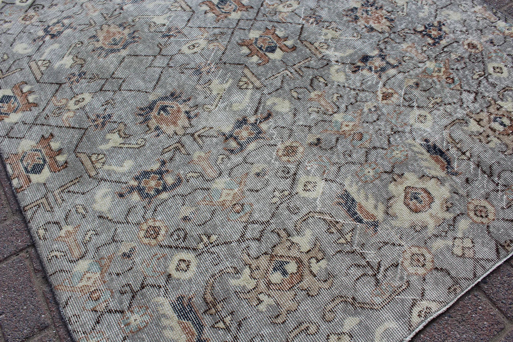 Vintage Hand Knotted Anatolian Runner Rug 157x291 cm