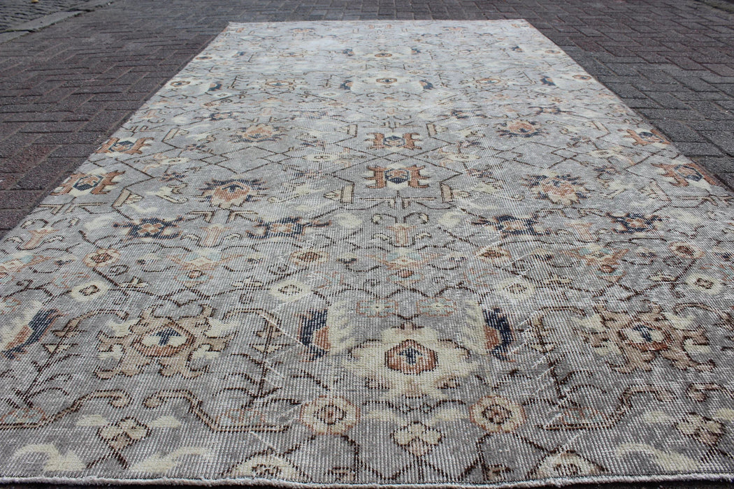 Vintage Hand Knotted Anatolian Runner Rug 157x291 cm