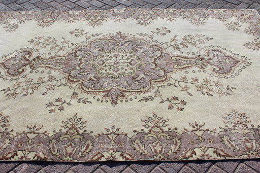 Vintage käsinsolmittu Anatolian juoksumatto 167 x 269 cm