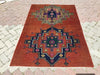 Vintage Hand Knotted Anatolian Tribal Area Rug 176 x 118 cm