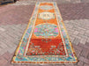 Vintage Hand Knotted Anatolian Wool Rug 366cm x 97cm