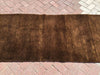 Vintage Hand Knotted Brown Rug 196 cm x 84 cm