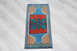 Vintage Hand-Knotted Mini Rug 39cm x 77cm Isparta Turkey