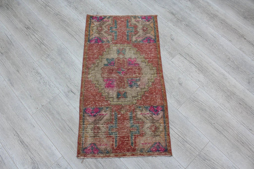 Vintage käsinsolmittu minimatto Syca 45cm x 85cm Isparta Turkey