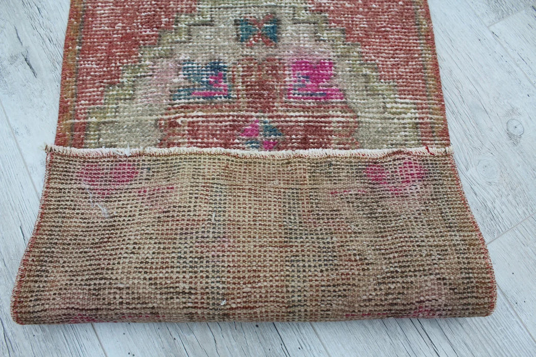 Vintage käsinsolmittu minimatto Syca 45cm x 85cm Isparta Turkey