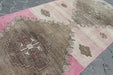 Vintage Hand Knotted Oushak Runner Rug 347cm x 99cm
