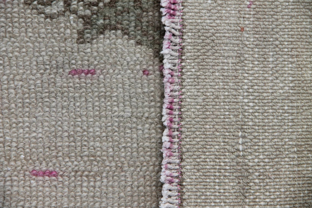 Vintage Hand Knotted Oushak Runner Rug 347cm x 99cm