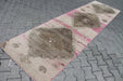 Vintage Hand Knotted Oushak Runner Rug 347cm x 99cm
