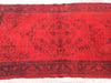 Vintage Hand Knotted Over Dyed Rug 218cm x 129cm