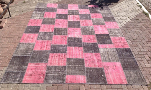 Vintage Hand Knotted Patchwork Rug 373cm x 279cm Turkey