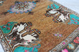 Vintage Hand-Knotted Rose Mini Rug 56 cm x 103 cm