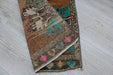 Vintage Hand-Knotted Rose Mini Rug 56 cm x 103 cm