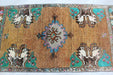 Vintage Hand-Knotted Rose Mini Rug 56 cm x 103 cm