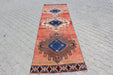 Vintage Hand-Knotted Runner Rug 104cm x 367cm