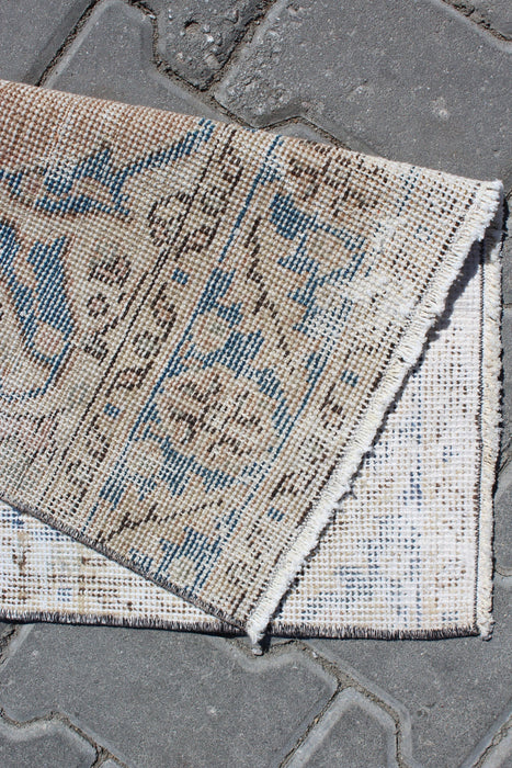 Vintage Hand-Knotted Runner Rug 61cm x 332cm