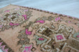 Vintage Hand-Knotted Turkish Mini Rug 38x97 cm