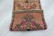 Vintage Hand-Knotted Turkish Mini Rug 38x97 cm