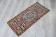 Vintage Hand-Knotted Turkish Mini Rug 46cm x 97cm #558