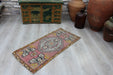 Vintage Hand-Knotted Turkish Mini Rug 46cm x 97cm #558