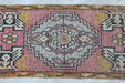 Vintage Hand-Knotted Turkish Mini Rug 46cm x 97cm #558