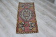 Vintage Hand-Knotted Turkish Mini Rug 46cm x 97cm #558