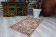 Vintage Hand-Knotted Turkish Mini Rug 47cm x 87cm