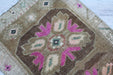 Vintage Hand-Knotted Turkish Mini Rug 56 Cm X 97 Cm
