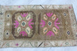 Vintage Hand-Knotted Turkish Mini Rug 56 Cm X 97 Cm