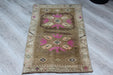 Vintage Hand-Knotted Turkish Mini Rug 56 Cm X 97 Cm