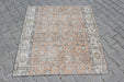 Vintage Hand-Knotted Turkish Rug 122x134 cm #447