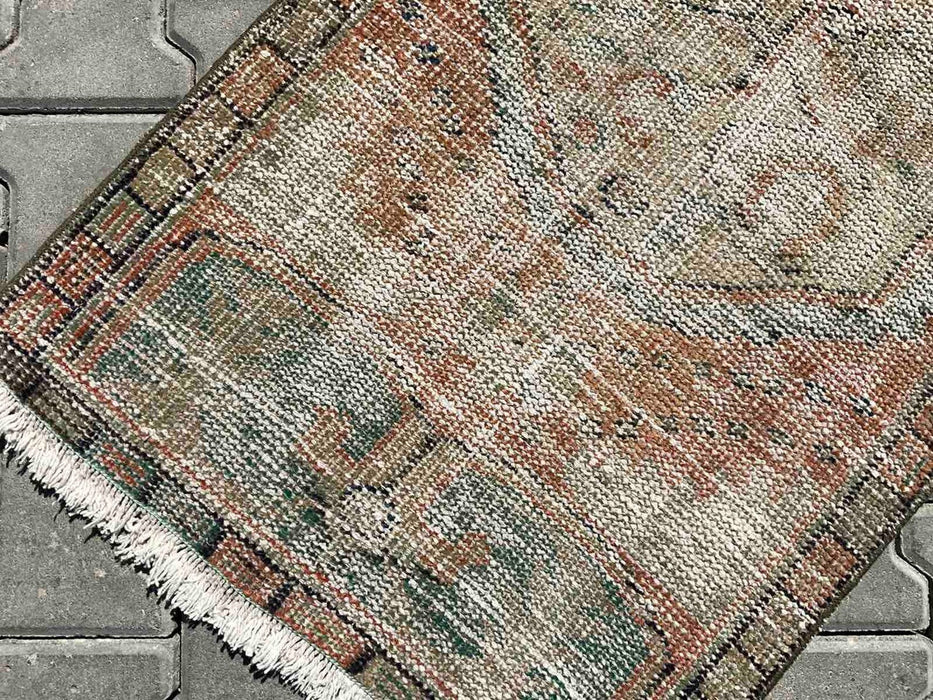 Vintage Hand-Knotted Turkish Rug 133cm x 63cm