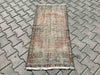 Vintage Hand-Knotted Turkish Rug 133cm x 63cm