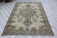 Vintage Hand-Knotted Turkish Rug 163cm x 262cm